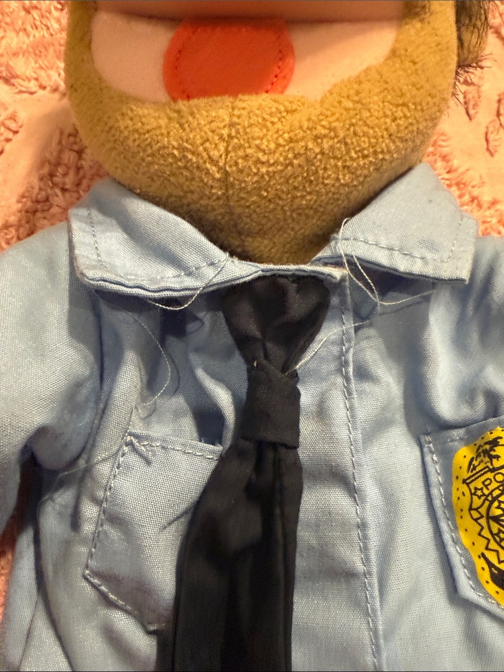 Melissa & Doug Police Puppet Costume - Light Blue Shirt & Navy Hat - Picture 4 of 8